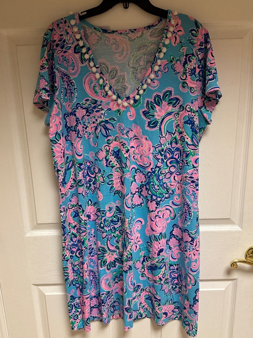 Lilly Pulitzer Etta V‎ Neck Dress  Size XL